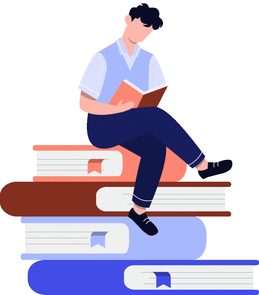 Student studying GCE papers